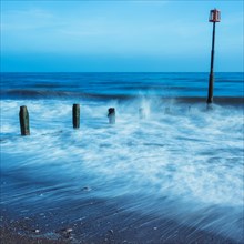 Long time exposure of Teignmouth Beach