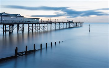 Sunrise in long time exposure of Grand Pier