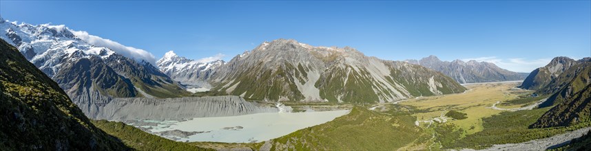 View of Hooker Valley with Mueller Lake