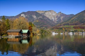 Boathouses at the Wolfgangsee