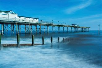 Long time exposure of Grand Pier in Teignmouth
