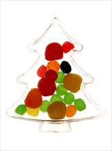 Plastic Christmas tree containing sweet
