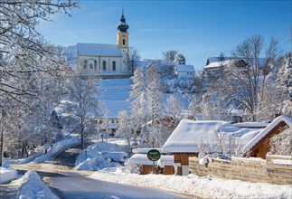 Village view with parish church