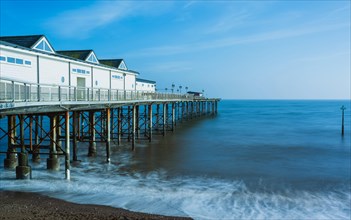 Long time exposure of Grand Pier in Teignmouth