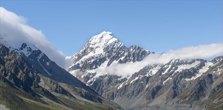 View of Mount Cook peaks