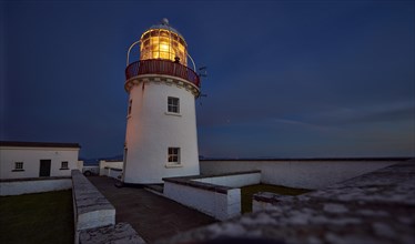 St. John`s Point lighthouse at dusk
