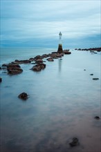 Long time exposure of Lighthouse in Low Tide