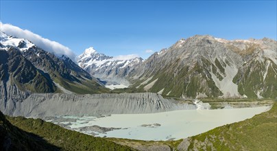 View of Hooker Valley with Mueller Lake