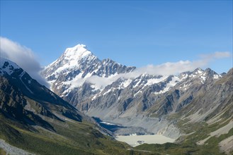 View of Mount Cook and Hooker Lake
