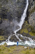 Hiking at the river Driva