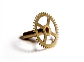 Gears on white background