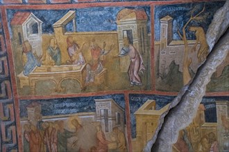 Murals depicting scenes from the Gospels