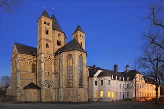 Monastery Basilica of St. Andrew in the evening