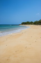 Beach Praia dos Tamarindos in northern Sao Tome