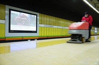 Disinfection of the platform