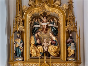 Altar Holy Family inside the town parish church