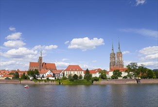 Skyline of the oldest part of Wroclaw