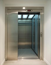 Elevator door opened