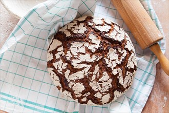 Home-made organic sourdough bread
