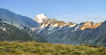 View of the Hooker Valley with Mount Cook