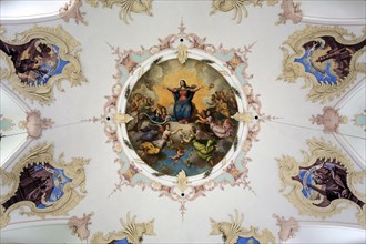 Ceiling fresco Loretto Chapel