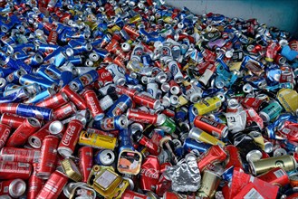 Collection point for the recycling of beverage cans