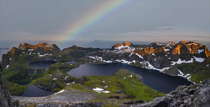 Evening mood with rainbow