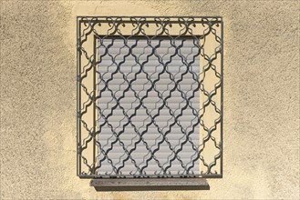 Grille in front of closed window