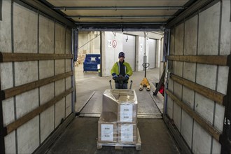 Loading a truck at the ramp