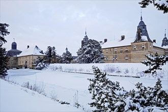 Westerwinkel moated castle in winter