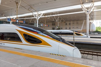 Fuxing High Speed Train Trains HGV Tianjin Station