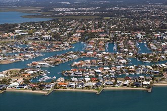 Aerial view of Raby Bay