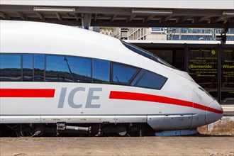 ICE 3 train multiple unit locomotive in Stuttgart main station