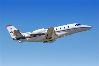 A Cessna 560XL Citation Excel aircraft operated by NetJets Aviation with registration N641QS at San Jose Airport