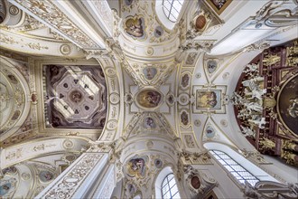 Ceiling vault with frescoes