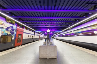 SBB InterCity trains at Zurich Airport