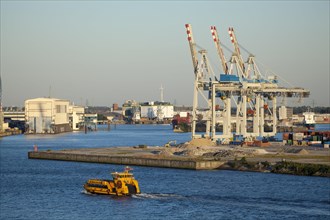 Harbour ferry in Port of Hamburg