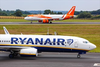 A Ryanair Boeing 737-800 aircraft with registration EI-FZO at London Airport