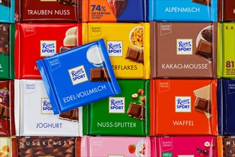 Ritter Sport chocolates different varieties wallpaper