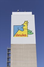 Logo Deuka animal feed at a silo