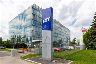 Headquarters of LOT Polskie Linie Lotnicze at Warsaw Airport
