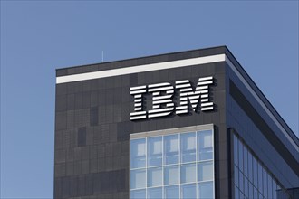 Logo IBM at the Duesseldorf branch