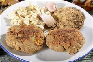 Meatball made of acorn flour and soya