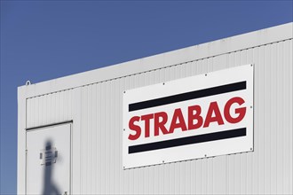 Logo of Strabag AG on a construction container
