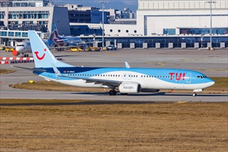A TUI Boeing 737-800 with registration D-ABAG at Stuttgart Airport