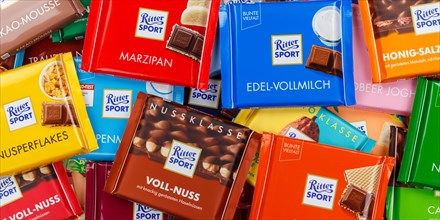 Ritter Sport chocolates different varieties wallpaper