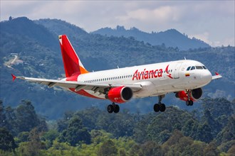 An Avianca Airbus A320 aircraft with registration N664AV at Medellin Rionegro Airport
