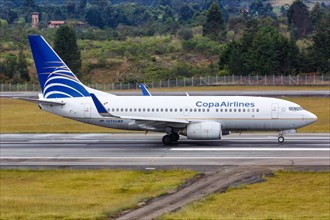 A Copa Airlines Boeing 737-700 aircraft with registration number HP-1375CMP at Medellin Rionegro Airport