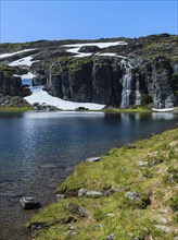 Mountain lake in Bjorgavegen highlands