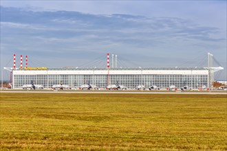 Parked Lufthansa Aircraft Coronavirus Corona Virus COVID-19 at Munich Airport